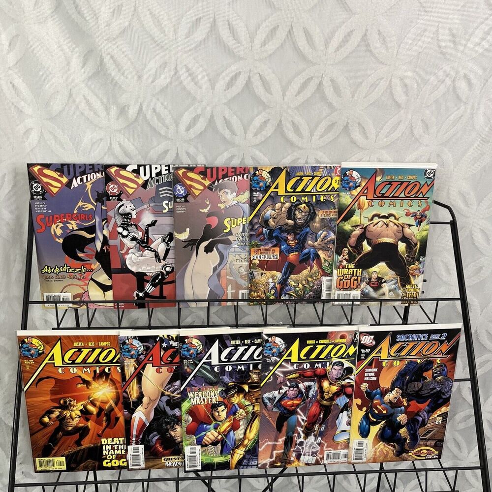 DC Superman Action Comics 806-808 814-818 826 829 Lot Vs Darkseid‎ Shazam Magog